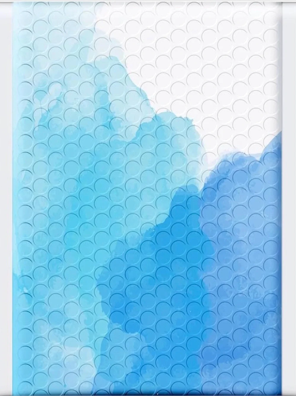 10 Blue Water Color Bubble Mailer Bags 6”x10”
